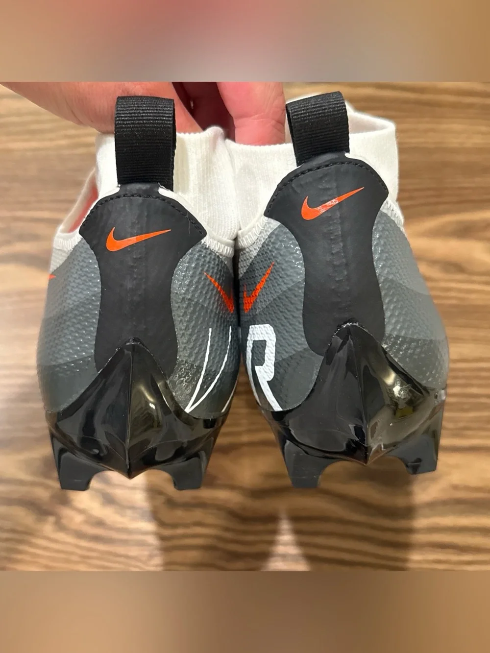 Size 12.5 Nike Vapor Edge Pro 360 Orange Black White Football Cleats DV0778-004
